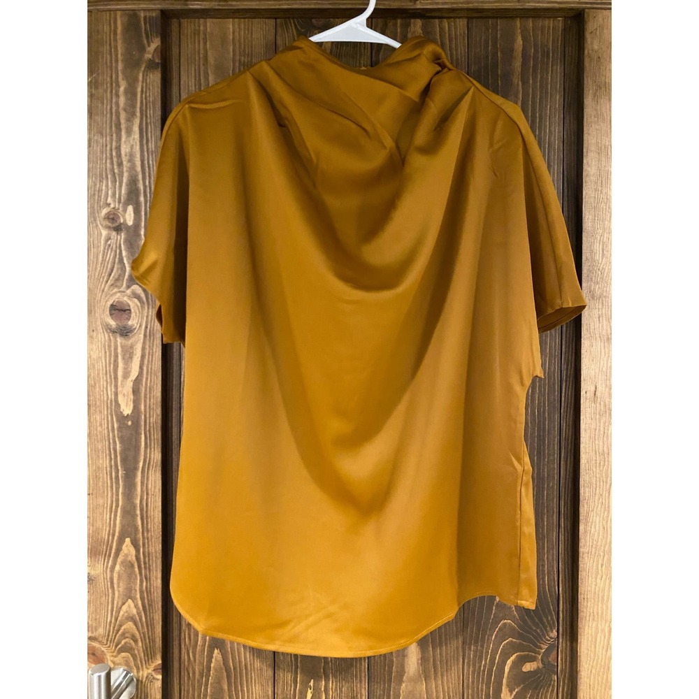 Motf Gold Satin Blouse